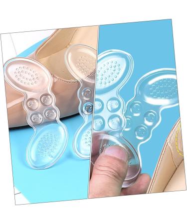 Mobestech Anti-Drop Heel Pad Stickers - 4 Pairs Transparent Soft Gel Sole Protectors for Thin Feet - Keep Your Heels Safe & Secure - Buy Online on GoSupps.com