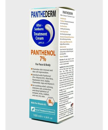 DR. SCHAVIT Panthederm After-Sunburn Treatment Cream pH 5.5 Panthenol 7% for Face & Body Soothing Relief Calming & Deep Hydration Promotes Skin Renewal 3.38fl.oz - Buy Online on GoSupps.com