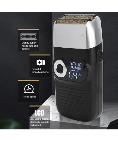 Brace Trim & Bears Shave 2-in-1: Geometric Metal Knives Hypoallergenic Foil Razor with LCD Screen & USB Charging - International Shipping Available - Buy Online on GoSupps.com