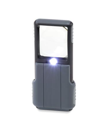 Carson 5X MiniBrite LED Lighted Slide-Out Aspheric Magnifier with Protective Sleeve Single Pack