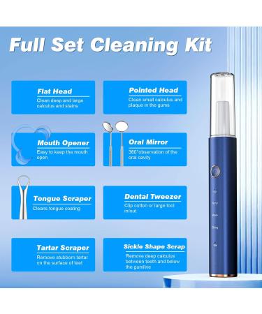 HassoKon Teeth Cleaning Kit with 4 Modes & 4 Heads (Blue) - Ultimate Dental Care Solution - Buy Online on GoSupps.com