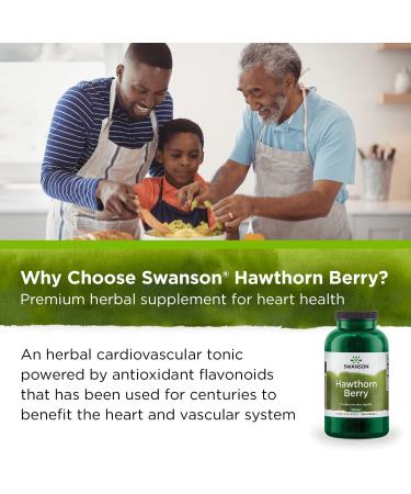 Swanson Hawthorn Berry 565 mg - 250 Capsules for Heart Health - Buy Online on GoSupps.com