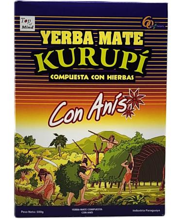 Kurupi -Yerba Mate l'anis -Ar me sp cial pour le mat - 100% produit du Paraguay - 500 grammes - Buy Online on GoSupps.com