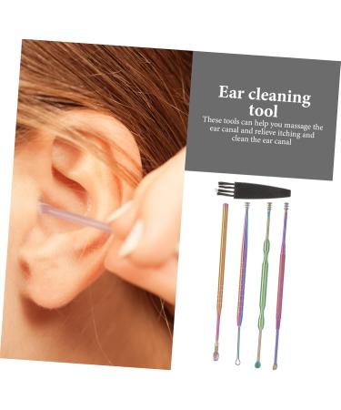 Buy FRCOLOR 5-Piece Ear Cleaning Set | Effective Ear Wax Removal Kit for Adults | Ear Cleaner Tools & Ear Pick - Buy Online on GoSupps.com
