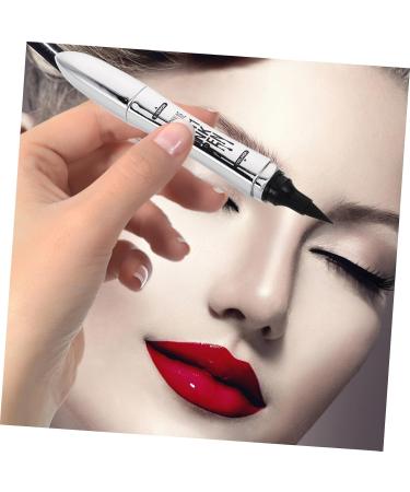  SAFIGLE SAFIGLE Liquid Eyebrow Pencil Eyeliner Pen 2-in-1 Waterproof Smudge-Proof Quick-Drying Eyebrow Pencil for Women Daily Makeup Dark Brown - Buy Online on GoSupps.com