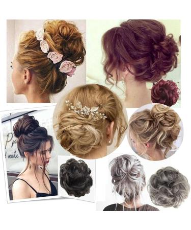 ULTRAWAVE Hair Bun Messy Bun Ponytail Hair Extensions 80cm Long with Elastic Rubber Band Synthetic Fluffy Wrap Wig Women Hair Bun Hair Extension Hair Piece (Color : M2-33) - Buy Online on GoSupps.com