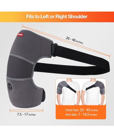 Comfheat Electric Heating Pillow & Massage: Relief for Shoulder Pain | 3 Heat Levels USB Heated Shoulder Wrap - Buy Online on GoSupps.com