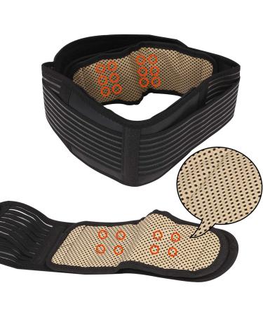 Trintion Back Bandage with Support Struts Adjustable Breathable Nylon for Posture Correction & Back Stabilization (Waist 70-90cm) - Buy Online on GoSupps.com