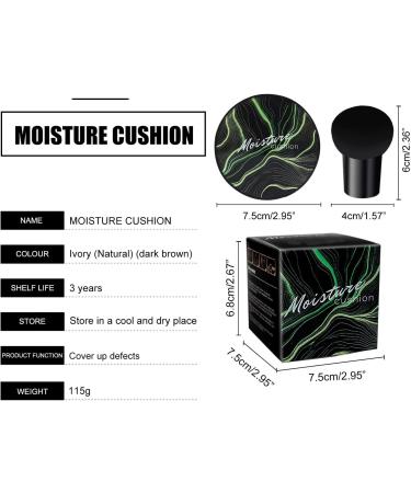 CC Moisture Cushion Cream Mushroom Head Air Cushion CC Cream DC Liquid Foundation CC Cream Foundation Sebum Regulating Moisturizer Covering Moisturizing Foundation (Natural 25g) - Buy Online on GoSupps.com