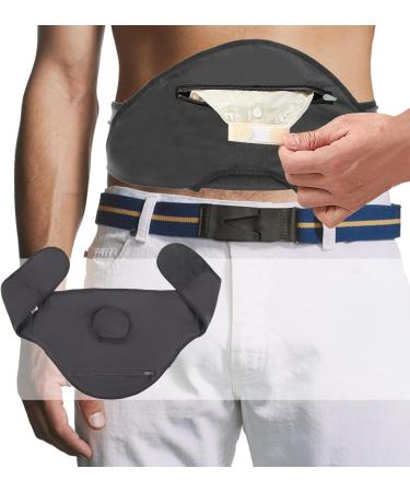 Ostomy Belt - Stealth Belt Cover for Sports & Swimming | Colostomy Support Belt for Men & Women | Adjustable Ostomy Wrap with Inner Pocket | Black Large - Shop Now - Buy Online on GoSupps.com