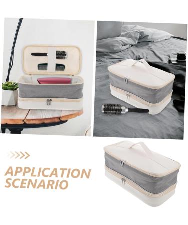 Mikinona Travel Storage Bag Curling Iron Hair Curlers Tote Bag Organizer Hairdryer Toolkit White Hair Dryer - Buy Online on GoSupps.com