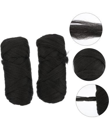 Didiseaon 2 Rolls Brazilian Wool Braid Wig Hair Wire Realistic Women Wig Braid Hair Line Long Hair Wig Hair Extensions Line Braid Hair Wire Long Realistic Wig Natural Hair Wig Hair Accessory 19.9X9X7CM Black - Buy Online on GoSupps.com