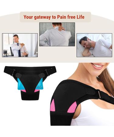 JCTRRJ Shoulder Bandage for Women | Orthosis & Support | Pain Relief & Injury Prevention | Pink Shoulder Warmer - Buy Online on GoSupps.com