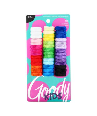 Goody Kids Ouchless Tiny Terry Ponytailers   Assorted Colors - Pain-Free Hair Accessories for Women  Girls  Babies and Teens - Perfect for Long Lasting Braids  Ponytails and More  42 Count (Pack of 1) - Buy Online on GoSupps.com