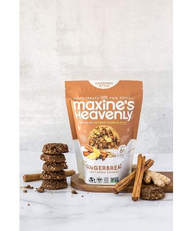Maxine's Heavenly Gingerbread Cookies - Vegan & Gluten Free | Sweetened with Coconut Sugar & Dates | Low Sugar & Dairy Free | 7.2 oz (2 pack) - Buy Online on GoSupps.com