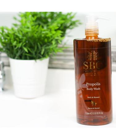 SBC Skincare Propolis Body Wash 500ml - Soothing Shower Gel and Bubble Bath For Sensitive Skin - Buy Online on GoSupps.com