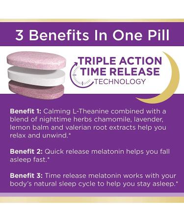 Nature's Bounty Sleep 3 Maximum Strength - Drug-Free Sleep Aid 30 Tri-Layer Tablets - Buy Online on GoSupps.com