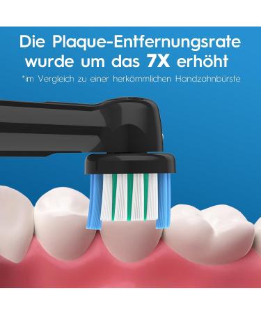 HSYTEK 12 Black Replacement Brushes for Oral-B Vitality Genius X Pro 1 750 Pro 3 - Compatible Toothbrush Attachments (1 Pack) - Buy Online on GoSupps.com