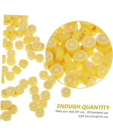 Lurrose 1000 Pieces Hot Pearls - Sound Fruit Tone Handicrafts for Cake Decoration & Handmade Earrings - Lemon Slices for Tinkering & Charm - 5 Pieces (1x0.5cm) - Buy Online on GoSupps.com