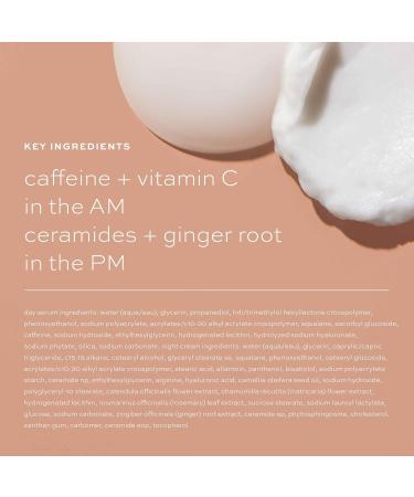 ITK Skincare Day & Night Undereye Cream Duo | Vitamin C & Caffeine Day Cream | Anti-Aging PM Cream with Ceramides & Ginger Root | Brighten & Moisturize - Buy Online on GoSupps.com