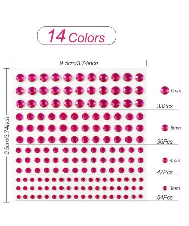 Shop Sularpek 2300+ Self-Adhesive Glitter Stones - 14 Sheets Rhinestones for Face Makeup Nail Art & Holiday Crafts | International Shipping Available - Buy Online on GoSupps.com