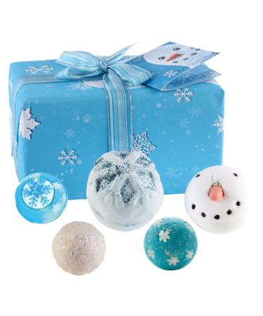 Bomb Cosmetics Let it Snow Handmade Wrapped Bath and Body Gift Pack Contains 5-Pieces Contents May Vary 410g 5 Count (Pack of 1) Bomb Cosmetics Let it Snow Gift Pack