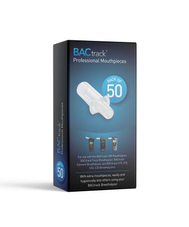 BACtrack Professional Breathalyzer Mouthpieces (50 Count) | Compatible with BACtrack S80, Trace, Scout, Element & S75 Breath Alcohol Testers
