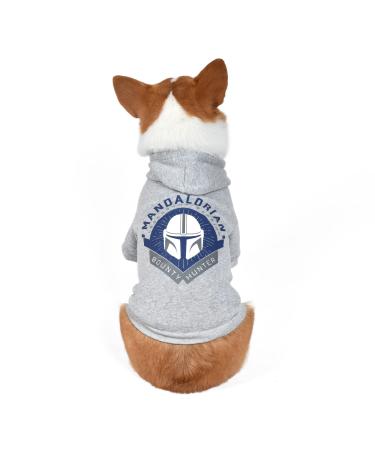 STAR WARS for Pets The Mandalorian Hoodie for Dogs with Leash Attachment Hole, Large| STAR WARS Apparel for Dogs | Cozy Hooded Sweatshirt for Dogs, Gifts for STAR WARS Fans