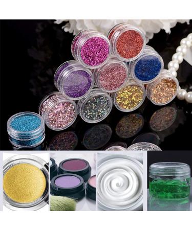 Voarge 20-Piece Transparent Plastic Crucibles Set - 10g/10ml Mini Spatulas & Stickers for Lip Balm Powder Nail Art & Cosmetics - Buy Online on GoSupps.com