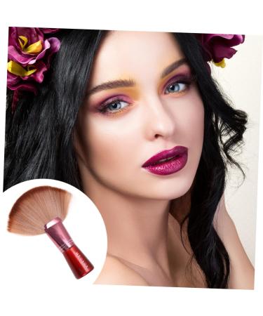 Housoutil Professional Makeup Foundation Brush & Devil Horns Headband - Ideal for Mineral Powder & Face Makeup - 20x4x16cm Brown - Buy Online on GoSupps.com