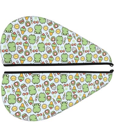 Cute Frog Microfiber Hair Towel Wrap | Super Absorbent Coral Velvet Quick Dry Cap for Long Curly & Thick Hair - Perfect for Women - Buy Online on GoSupps.com