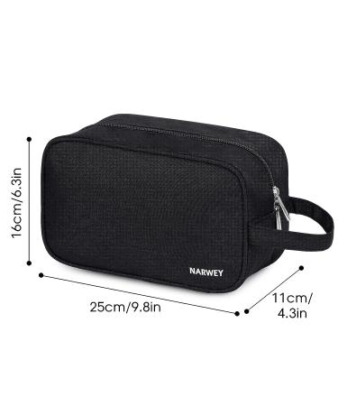 Narwey Travel Toiletry Bag for Men and Women Traveling Dopp Kit Shaving Bag for Toiletries Accessories (Black) A-Black - Buy Online on GoSupps.com