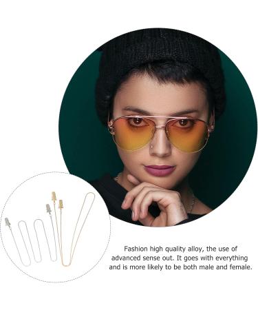 Exceart Anti-Drop Glasses Rope & Sunglasses Tape - Fashionable Ear Chain & Neck Lanyard for Women - Slipproof Metal Clip Design - Buy Online on GoSupps.com