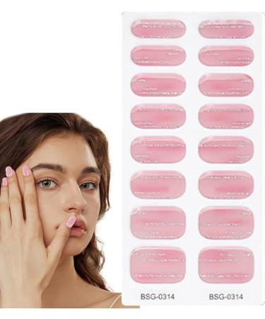 Semi Cured Nail Polish Stickers | Natural Gloss Gel Nail Strips Full Nail Wraps for Women Nails Art Adhesive Nail Polish Strips Salon-Quality Easy to Apply Long-Lasting Vibrant - Buy Online on GoSupps.com