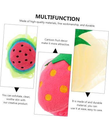 Buy Housoutil 8 Pcs Fruit Shape Bath Sponge Set - Exfoliating Loofah & Cartoon Bath Toys for Kids | International Shipping Available - Buy Online on GoSupps.com