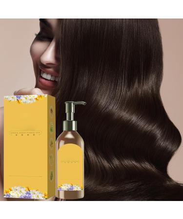 Natural plant-based hair dye - unique long-lasting floral gray hair coloring shampoo cover dye for women grandmothers and the elderly | Self-treatment - Buy Online on GoSupps.com