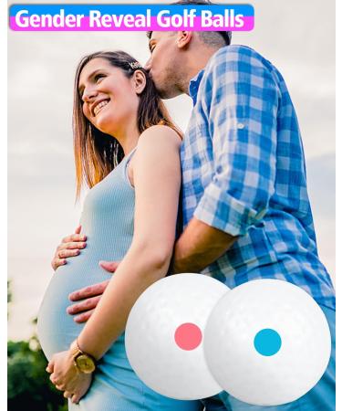 THIODOON Exploding Golf Balls for Golf Party Gender Reveal Golf Balls Prank Golf Balls Funny Joke for Golfers Best Gift for Expecting Parents 3 Piece Set(3 White/Blue & Pink & White) 3 pack:pink+blue+white - Buy Online on GoSupps.com