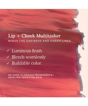 BeachPlease Tinted Balm RUSH HOUR in Sun-Kissed Peach | Dewy Finish | Multi-Purpose Cheek and Lip Cream Blush - Buy Online on GoSupps.com