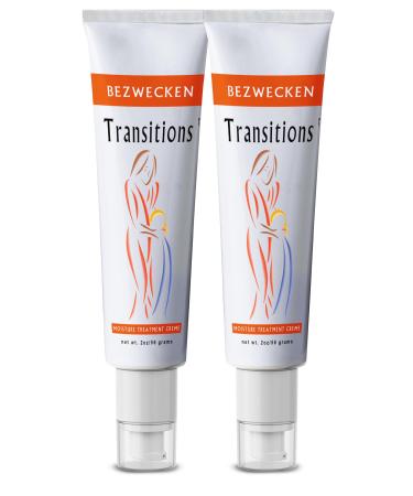 Bezwecken - Transitions - 2oz Cr me - Professionally Formulated Topical Wrinkle Treatment for Face & Neck - Safe Natural Paraben Free - 60 Day Supply - (2-Pack)