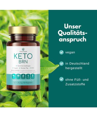 Buy SOLVISAN KETO BRN - Garcinia Cambogia Green Tea Ginger Cinnamon & Zinc - 60 Capsules for Weight Loss & Keto Support - Buy Online on GoSupps.com