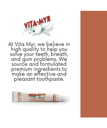 12 Pk VITA-MYR Travel Size Natural Toothpaste 1 Oz Travel Size Safe & Effective -Vitamyr Toothpaste with No SLS No Sugar No Fluoride No Aspartame No Saccharin Gluten Free & Vegan. - Buy Online on GoSupps.com