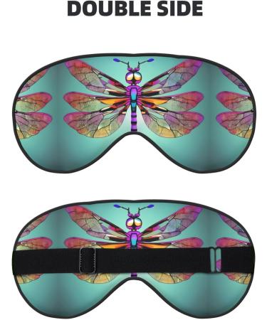 Cute Dragonfly Pattern Unisex Eye Mask | Soft Light-Blocking Sleeping Mask for Comfortable Rest - Shop Internationally - Buy Online on GoSupps.com