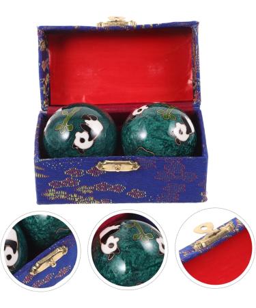 Beavorty 2st Fitness Handball & Chinese Massage Balls - Spiked Metal Physioball for Hand Strengthening | Finger-Powered Exercise & Cloisonne Design - Buy Online on GoSupps.com