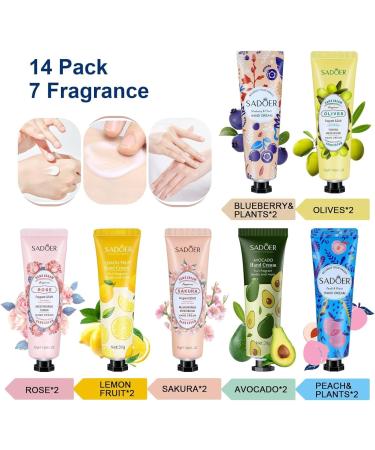 14 Pack Hand Cream Gift Set Floral assorted Mini Hand Foot Cream Christmas Gifts Day Night Cream Moisturizer for Winter Rough Dry Hands Body Cream Gift Set for Birthday Mothers day Gifts (420ml) Multi-colored - Buy Online on GoSupps.com