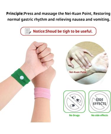 Motion Sickness Wristbands - Natural Nausea Relief for Kids & Adults | Anti-Nausea Bands for Car, Sea, Travel, Pregnancy | White (2 Pack) - Buy Online on GoSupps.com
