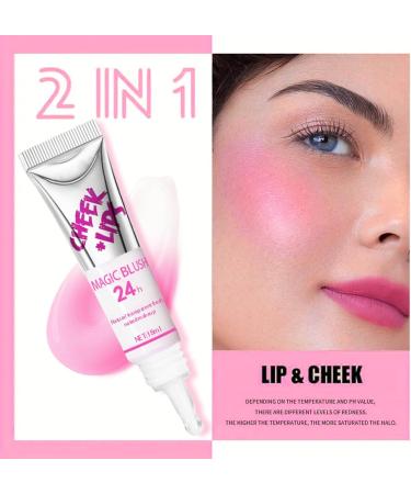  Jlobnyiun Color-changing blush - 18 ml - Moisturizing cheek tint - Face blush - Skin-adapting effect - Long-lasting beauty for women and girls - Buy Online on GoSupps.com