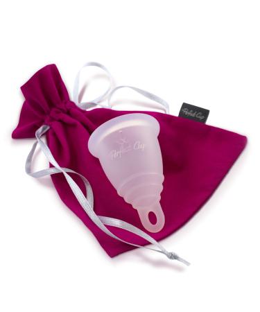 Perfect cup menstrual cup zero waste 100% medical silicone vegan -friendly super soft and flexible 12 hours of protection reusable - s - transparent 1 piece (1 Pack) transparent