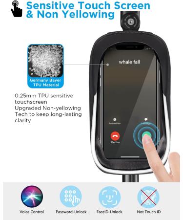 Whale Case Waterproof Bicycle Phone Holder - EVA Frame Bag with Touchscreen Rain Protection for Phones under 6.9'' - Durable Pressure-Resistant Bike Accessories - Buy Online on GoSupps.com