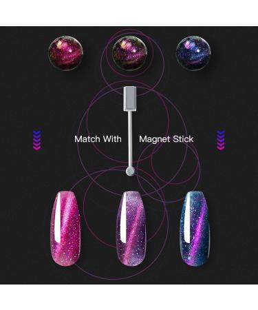 Poly Nail Gel Set - 3 Colors 15ml | Glitter & Cat Eye Nail Extension Gel for French Art Design | DIY Beginner Kit - Buy Online on GoSupps.com
