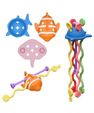 Baby Silicone Teething Ring | BPA-Free Dental Aid & Gripping Toy for 3+ Months | Soothes Gums & Promotes Motor Skills - Buy Online on GoSupps.com